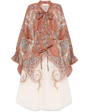 Zimmermann Rhiannon Mini-Jurk - Wit