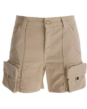 Pinko Utility-Inspired Trousers With Functional Pockets - Natur