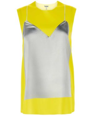 Loewe Fluo Satin Top - Yellow