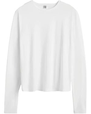 TOTEME Classic Long Sleeve T -Shirt - Weiß
