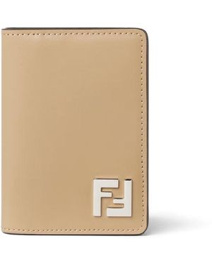 Fendi Card Holder "Squared Ff" - Natural