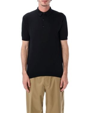 John Smedley T Shirts And Polos - Black