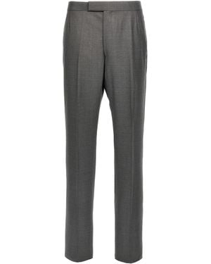 Thom Browne Tailored Wool Twill Pants - Grau