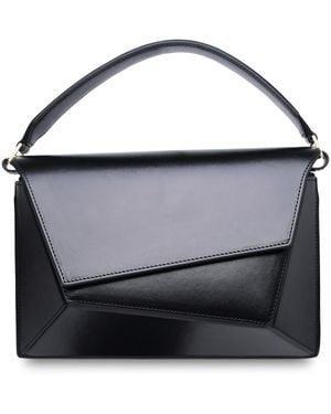 Mlouye 'Naomi' Bolsa de cuero de vaca de carbón - Negro