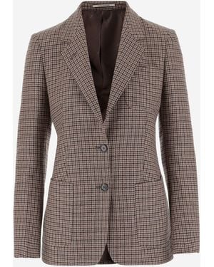 Tagliatore Virgin Woll Mischjacke - Braun