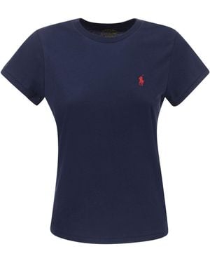 Polo Ralph Lauren T-shirt en jersey de coton - Bleu