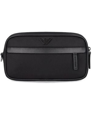 Emporio Armani Nylon Toiletry Bag - Black