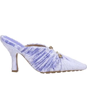 Bottega Veneta Sandals Bunnie Woman Velvet Purple/amethyst - Paars