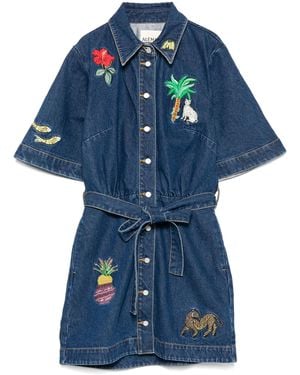 ALÉMAIS Jada Mini-Jurk - Blauw