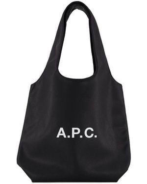 A.P.C. Schicke Schwarze Kleine Tote Tasche