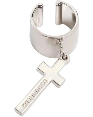 DSquared² Dsquared Earring With Cross - White