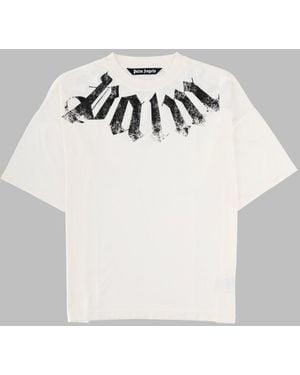 Palm Angels T Shirt Con Logo - Grey