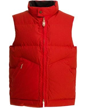 Manifattura Ceccarelli Goose Down Vest Jackets And Coats Orange - Red