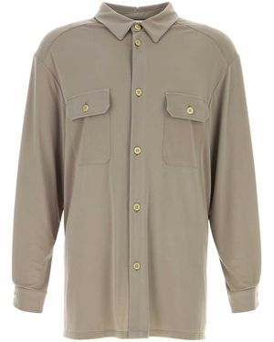 Magliano Khaki Stretch Polyester Vendemmia Shirt - Grey