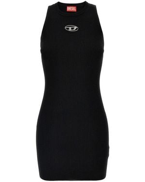 DIESEL Fitted Ribbed Dress - Black