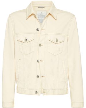 Brunello Cucinelli Giubbino Quattro Tasche - Natural