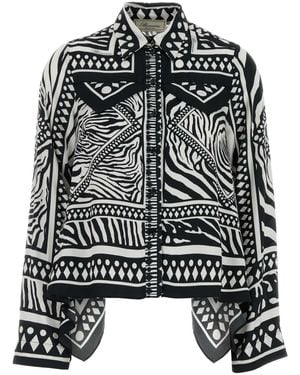 Blumarine Regular Printed Shirt - Black