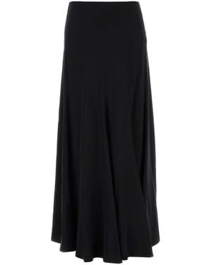 Chloé Silk Satin Maxi Skirt - Black
