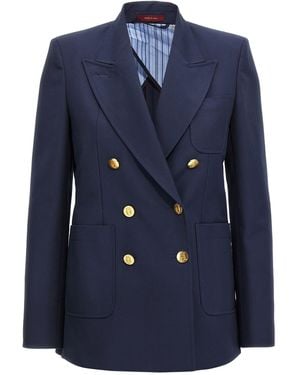 Gucci Blazer Met Dubbele Rij Knopen - Blauw