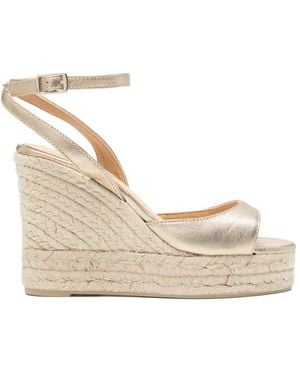 Castañer Blair Espadrilles Met Hak - Naturel