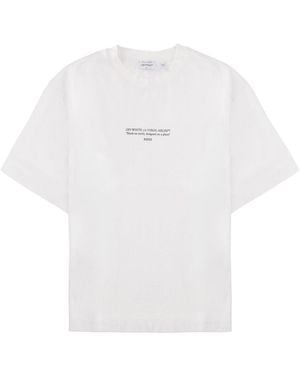 Off-White c/o Virgil Abloh T-Shirt With Logo - White