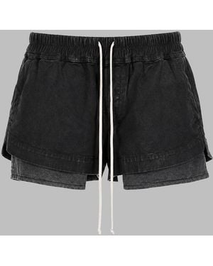 Rick Owens Shorts Fog Boxers Cotton - Black
