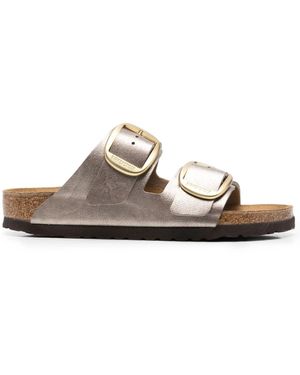 Birkenstock Arizona Big Buckle Graceful Taupe, Birko Flor - Brown