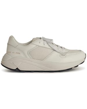 Common Projects 'Läufer' White Lear Blend Sneakers - Weiß