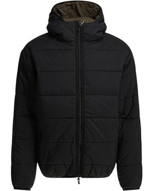 DAIWA PIER 39 Reversible Nylon Short Down Jacket Jackets And Coats - Black