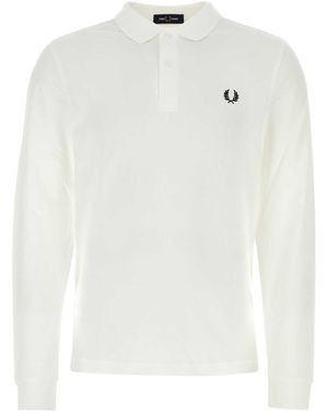 Fred Perry Piquet Polo Shirt - White
