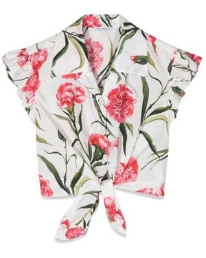 Dolce & Gabbana Dolce & Gabbana Shirt S/M Carnations - White