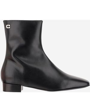 CAREL PARIS Aiglon 24 Leather Ankle Boots - Black