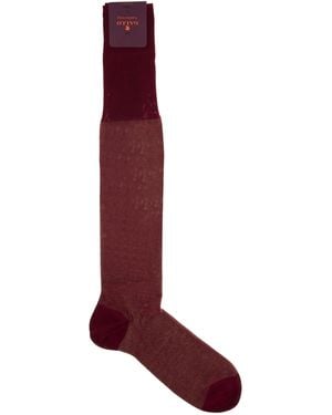 Gallo Long Cotton Socks - Red