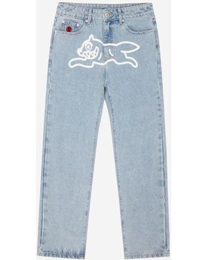 ICECREAM Jeans aus Baumwolldenim mit Logo - Blau