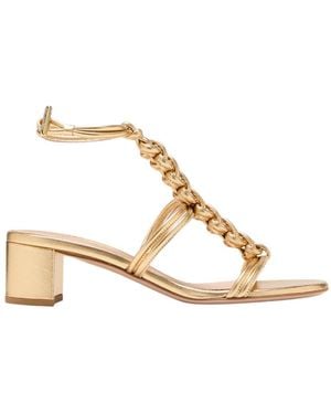 Gianvito Rossi Capua 45 Silk Nappa - Natural