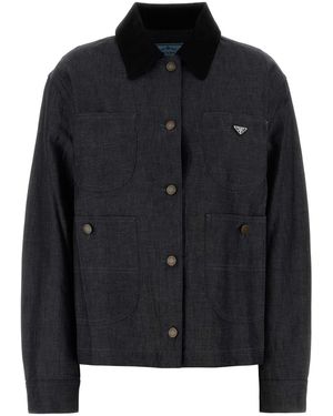 Prada Denim Shirt - Black