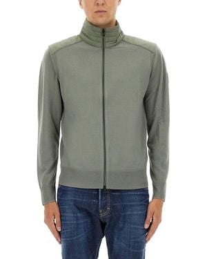 Belstaff Kelby" Cardigan With Zipper - Grey