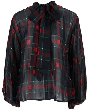 Shirtaporter Camisa A Porter Casacca Gasa C/Fiocco - Negro
