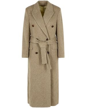 Golden Goose Double-Breasted Coat - Natural