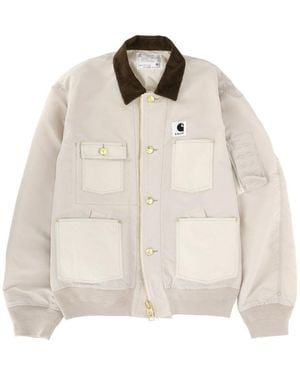 SACAI X CARHARTT WIP "duck " Jacket - Natural
