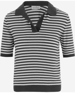 Bruno Manetti Poloshirt aus Baumwollmischung - Schwarz