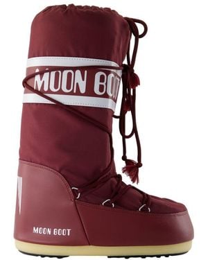 Moon Boot Icon Laarzen Synthetische Bourgondië - Rood