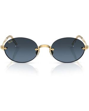 Ray-Ban Sonnenbrille Rb3929 001/S2 X Asap Rocky Gold Arista/Blue Gradient Unisex - Blau