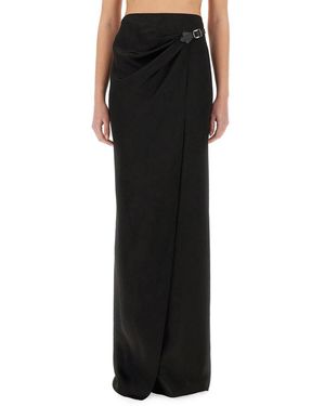 Tom Ford Maxi Wrap Skirt With Belt Detail - Black