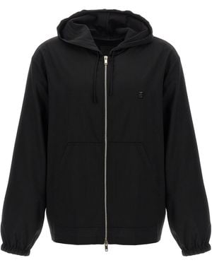 Givenchy Relaxed-Fit Zip Sweatshirt With Hood - Schwarz