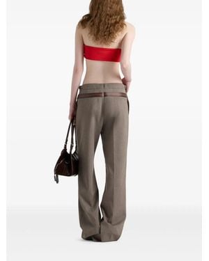 Prada Pantaloni Lana Tec - Multicolor
