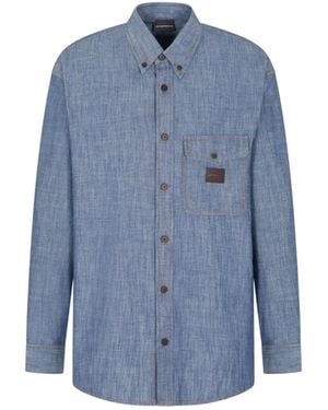 Emporio Armani Shirts - Blue