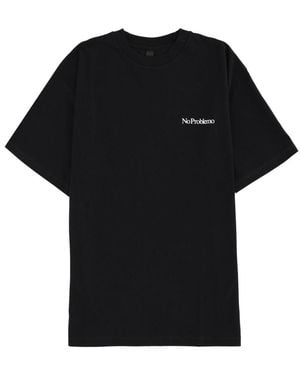 No Problemo T-shirt Con Logo - Black