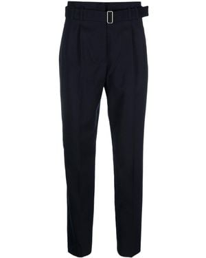 A.P.C. Anthea Belted Tailored Trousers - Blue