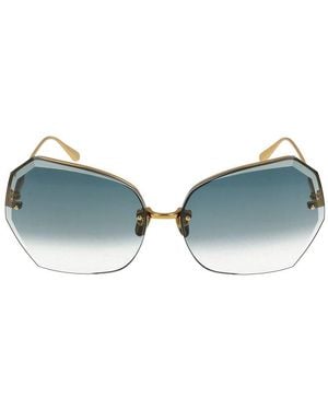 Linda Farrow Occhiali Da Sole Lfl1546 Lila C2 Gollo Giallo/Oro Chiaro/15/140 - Blu